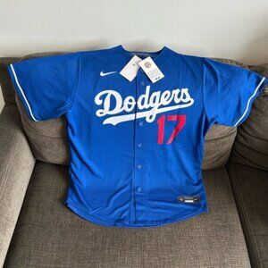 Nike Authentic Los Angeles Dodgers Shohei Ohtani #17 Blue Jersey